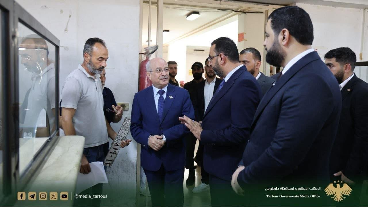 جولة وزير النقل ومحافظ طرطوس